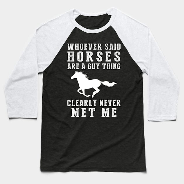 Horsing Around with Humor! Baseball T-Shirt by MKGift